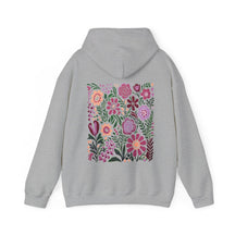 Kapuzenpullover mit Wildblumen-Natur-Print