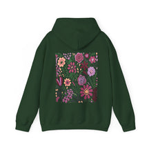 Kapuzenpullover mit Wildblumen-Natur-Print