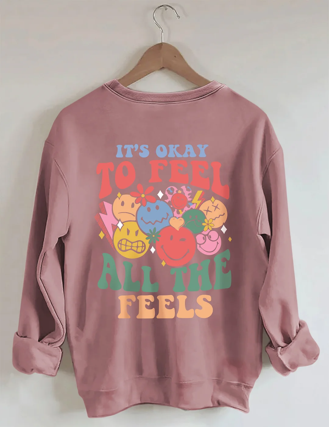 Sweat-shirt C'est bon de ressentir toutes les sensations