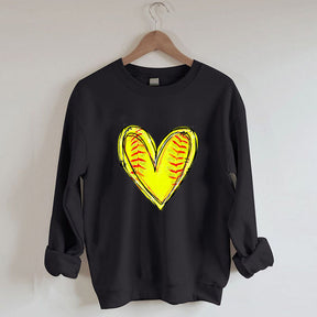 Baseball-Herz-Sweatshirt