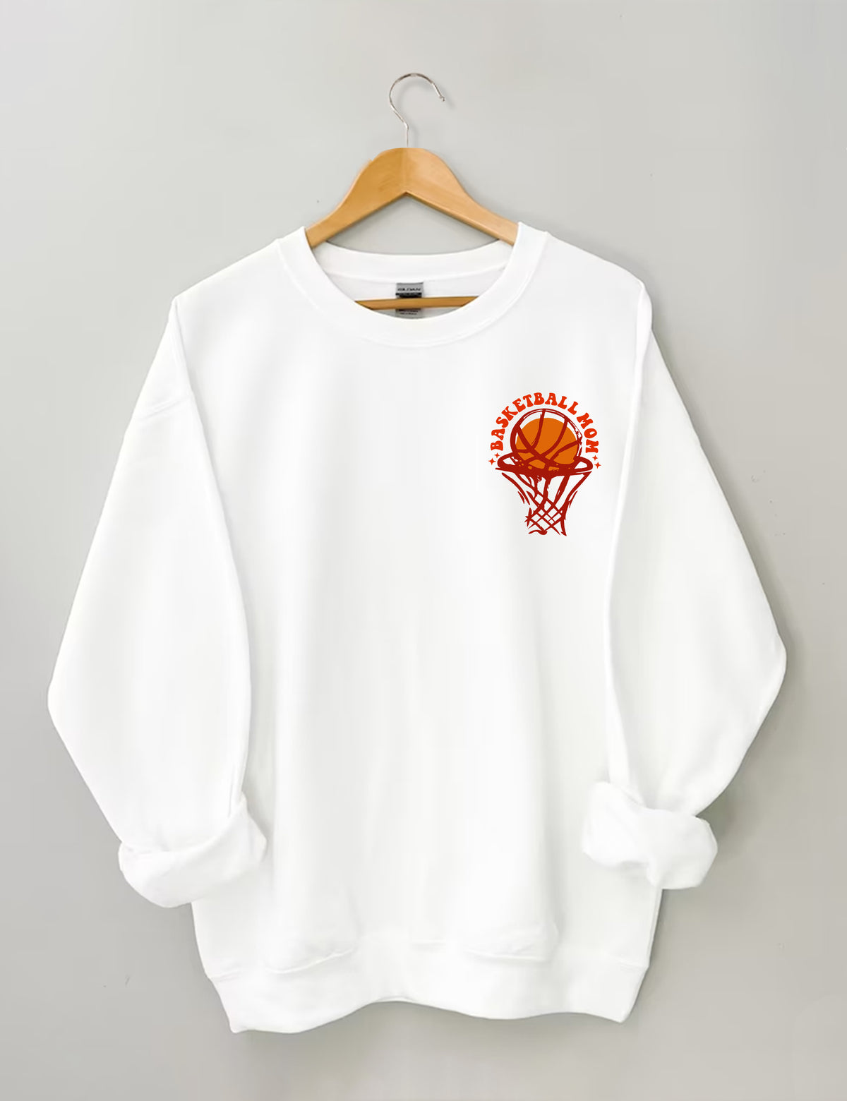 Sweat-shirt Dans mon ère de maman de basket-ball
