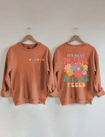 Sweat-shirt C'est bon de ressentir toutes les sensations