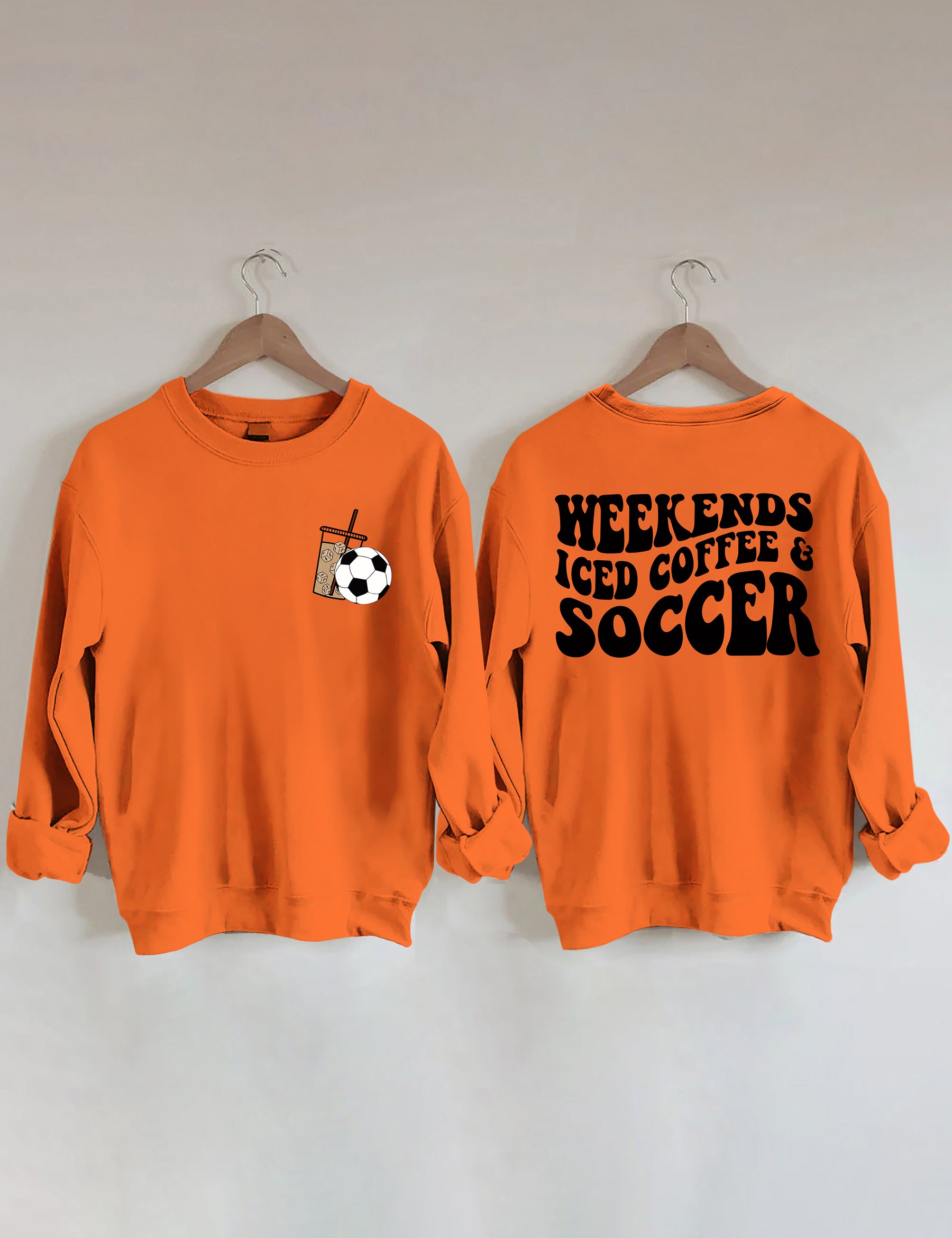 Sweat-shirt de football au café glacé du week-end