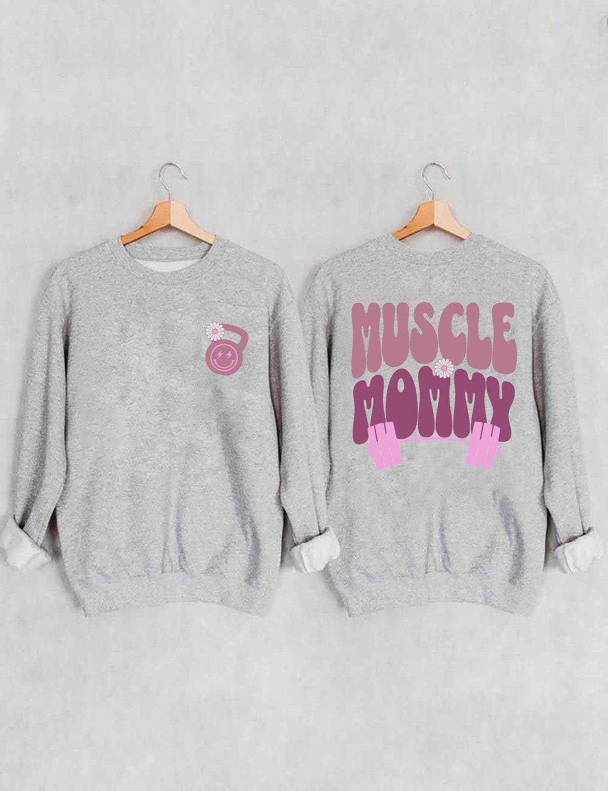 Sweat-shirt de couverture de pompe de maman musculaire