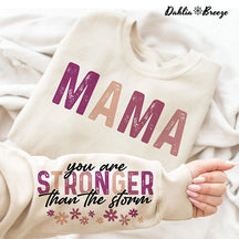 Sweat-shirt Maman plus forte que la tempête