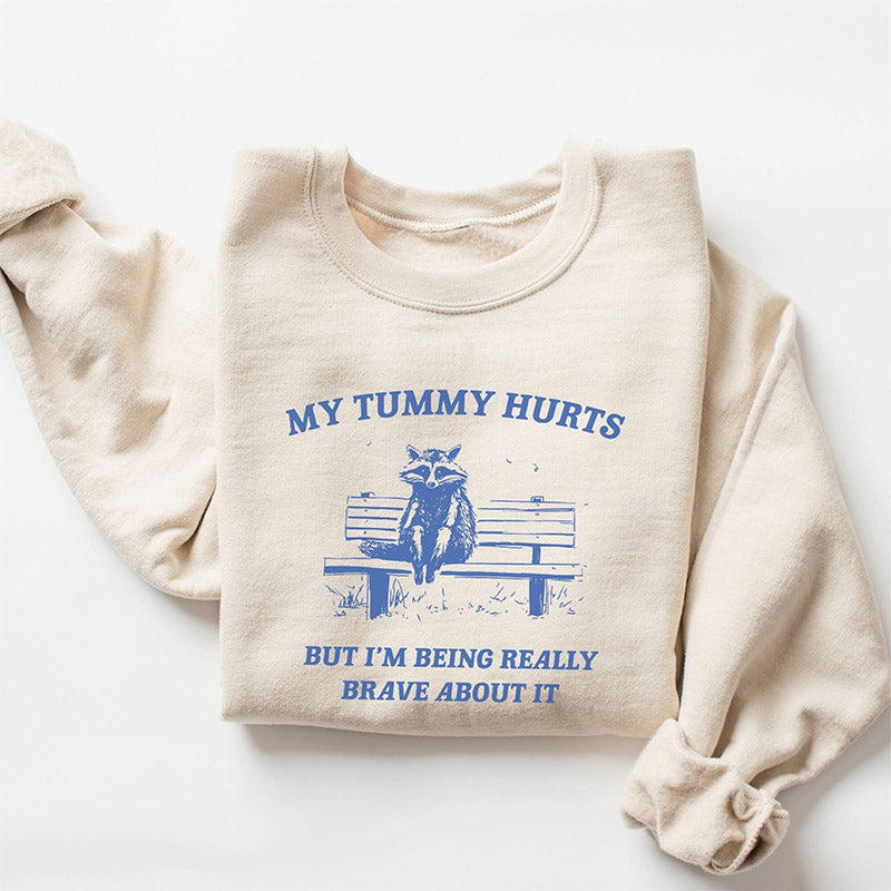 Mon ventre me fait mal Sweat-shirt drôle