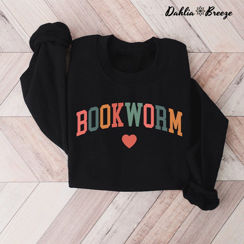 Bookworm Mignon Enseignant Livres Amant Sweatshirt