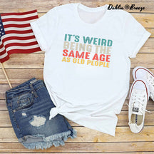 T-shirt Être du même âge