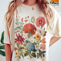 T-shirt Boho Wildflowers Cottagecore