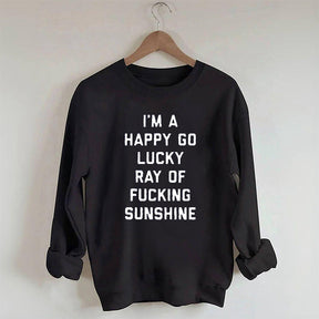 Funny Letter Print Casual Sweatshirt