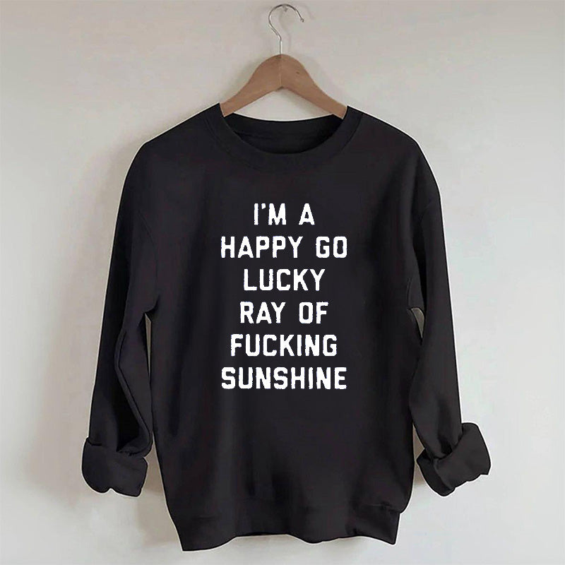 Funny Letter Print Casual Sweatshirt