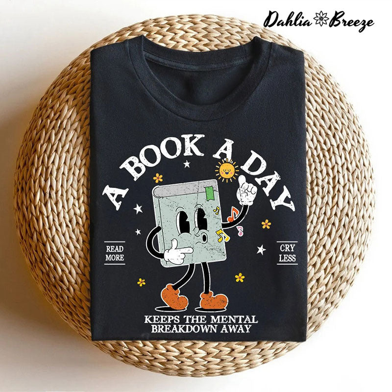 T-shirt Un livre par jour, livre de lecture