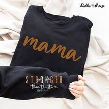 Maman plus forte que la tempête Sweat-shirt maman positive