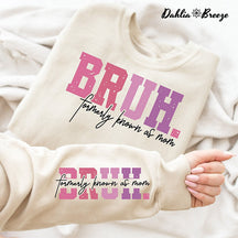 Sweat-shirt Retro Bruh anciennement connu sous le nom de maman