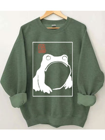 Unbeeindrucktes Frosch-Sweatshirt 