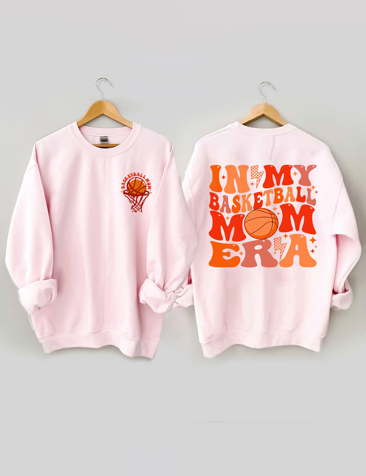 Sweat-shirt Dans mon ère de maman de basket-ball