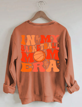 Sweat-shirt Dans mon ère de maman de basket-ball