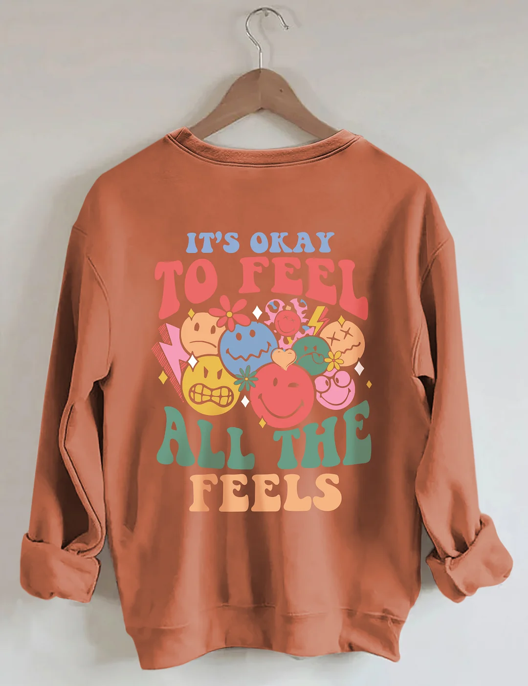Sweat-shirt C'est bon de ressentir toutes les sensations