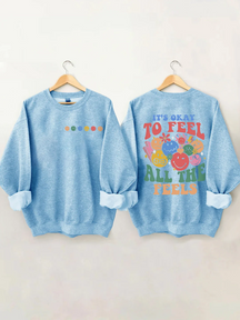 Sweat-shirt C'est bon de ressentir toutes les sensations