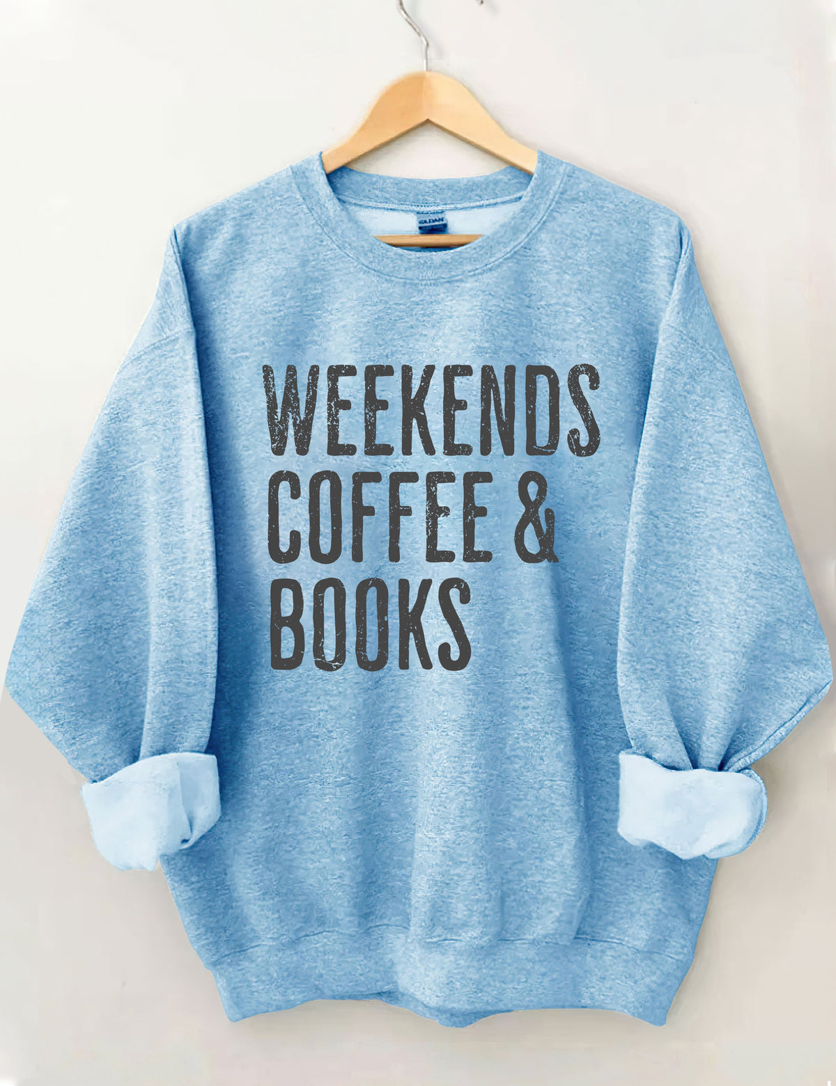Weekends Coffee &amp; Books Sweatshirt
