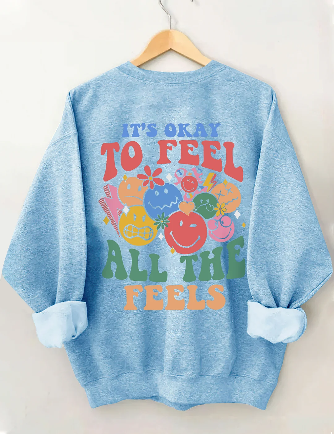 Sweat-shirt C'est bon de ressentir toutes les sensations