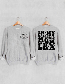 Sweat-shirt Dans mon époque de maman de baseball