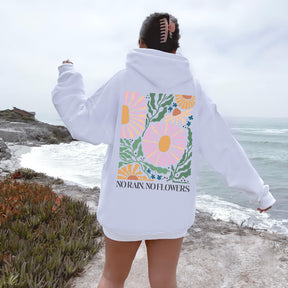 Sweat à capuche rétro à imprimé floral