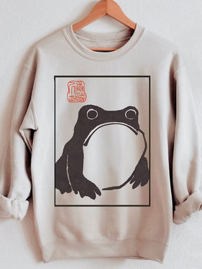 Unbeeindrucktes Frosch-Sweatshirt 