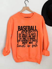 Sweat-shirt maman baseball