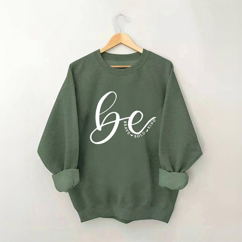 Sweat-shirt imprimé lettre de gentillesse
