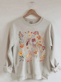 Sweat-shirt à fleurs Cottagecore vintage