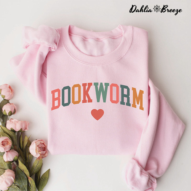 Bookworm Mignon Enseignant Livres Amant Sweatshirt