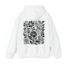 Kapuzenpullover mit gepressten Blumen