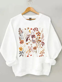 Sweat-shirt à fleurs Cottagecore vintage