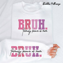 Sweat-shirt Retro Bruh anciennement connu sous le nom de maman