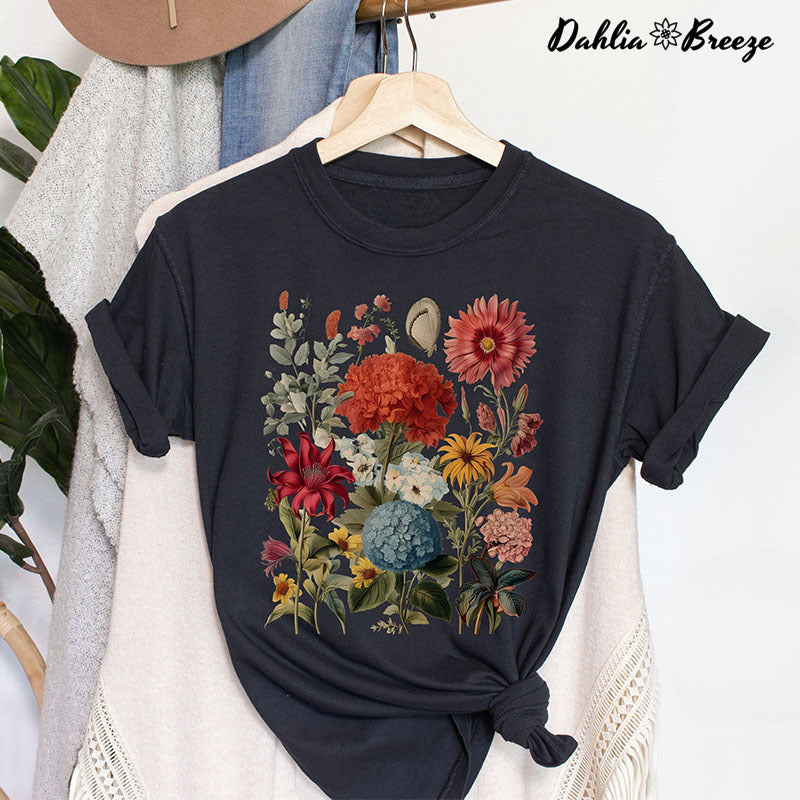 T-shirt Boho Wildflowers Cottagecore