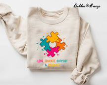 Sweat-shirt mignon pour professeur d'autisme