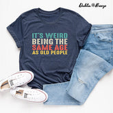 T-shirt Être du même âge