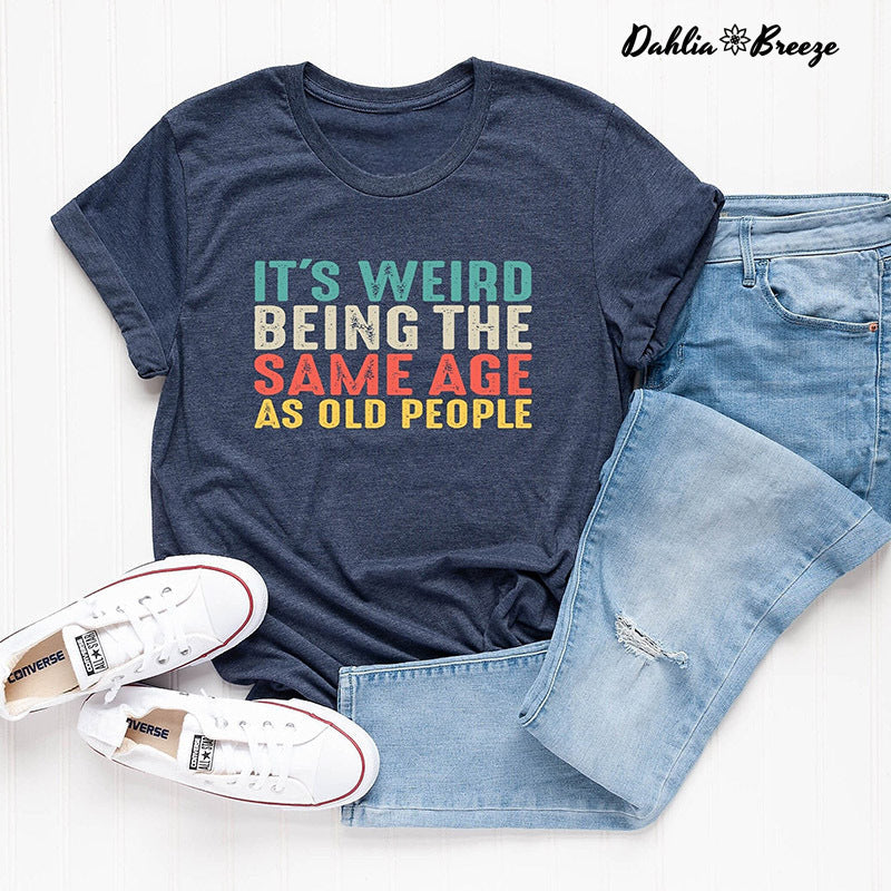T-shirt Être du même âge