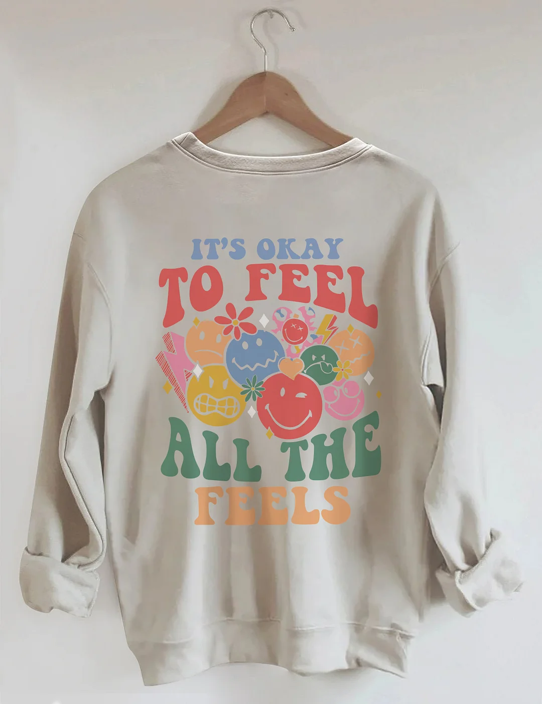 Sweat-shirt C'est bon de ressentir toutes les sensations