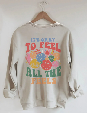 Sweat-shirt C'est bon de ressentir toutes les sensations