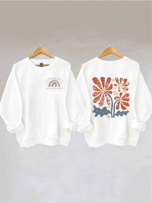Grandissez à travers ce que vous traversez Boho Flowers Sweatshirt