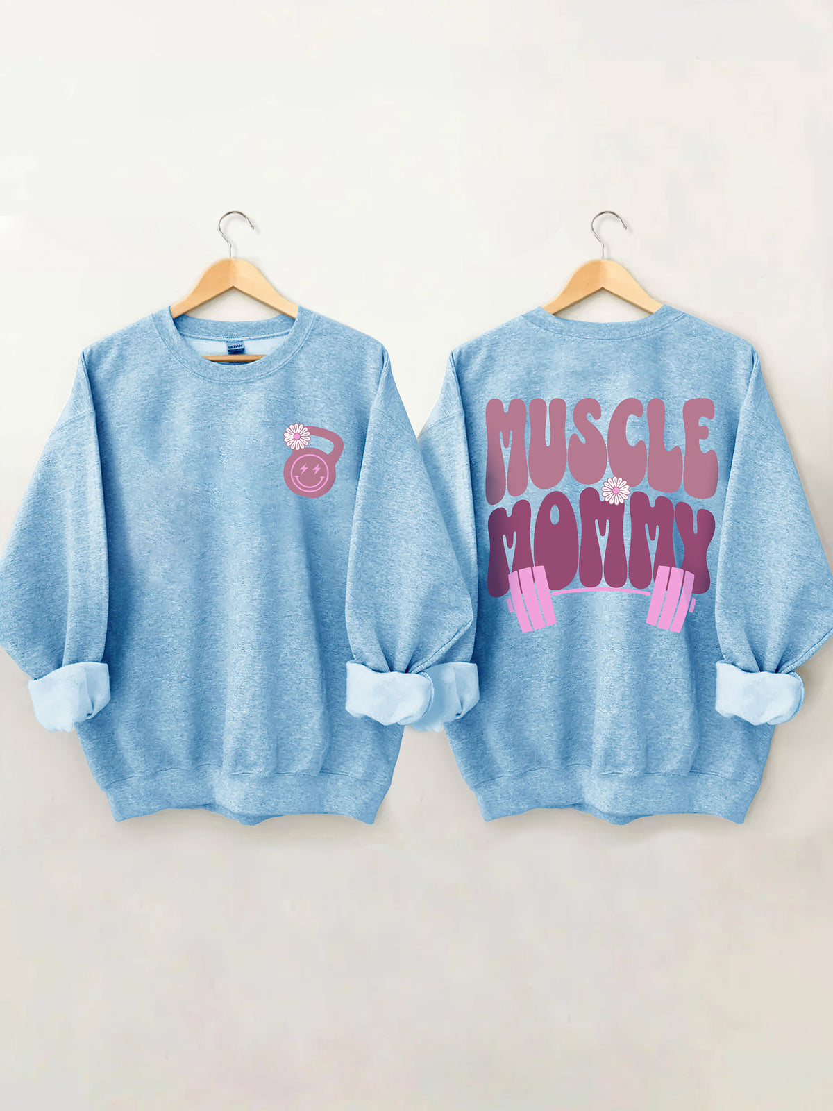 Sweat-shirt de couverture de pompe de maman musculaire
