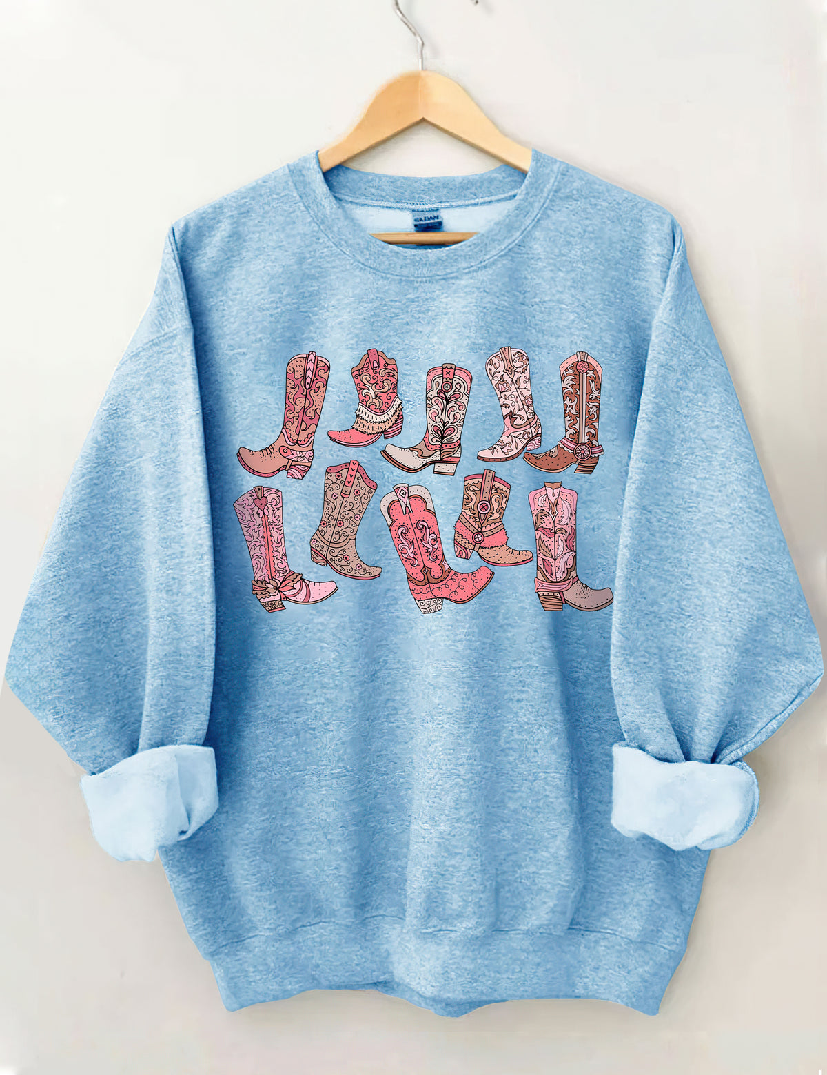 Sweat-shirt bottes de cow-girl