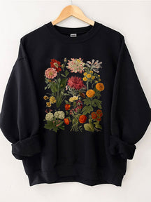 Sweat-shirt à fleurs vintage Cottagecore