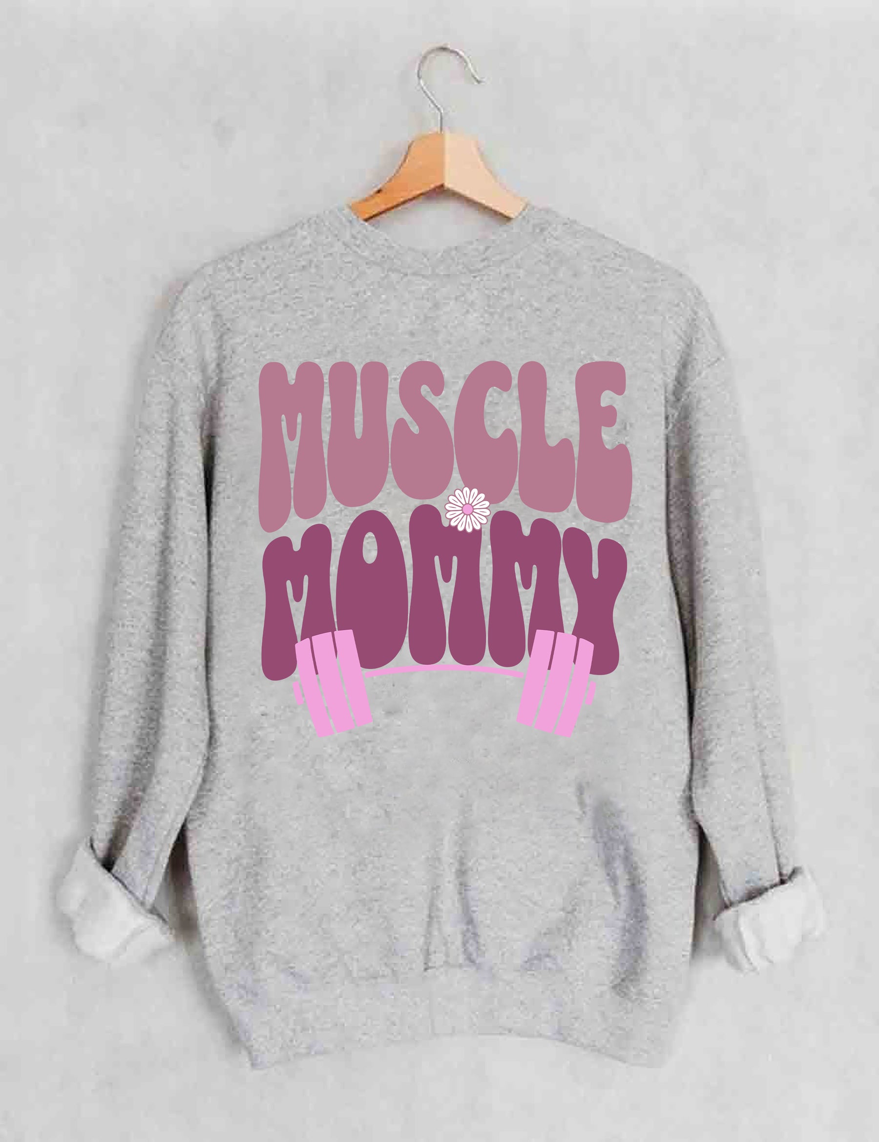 Sweat-shirt de couverture de pompe de maman musculaire