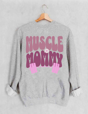 Sweat-shirt de couverture de pompe de maman musculaire