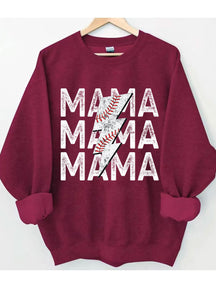 Sweat-shirt maman baseball