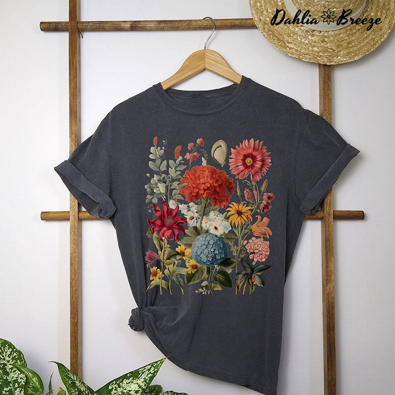 T-shirt Boho Wildflowers Cottagecore