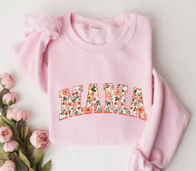 Sweat-shirt maman fleuri
